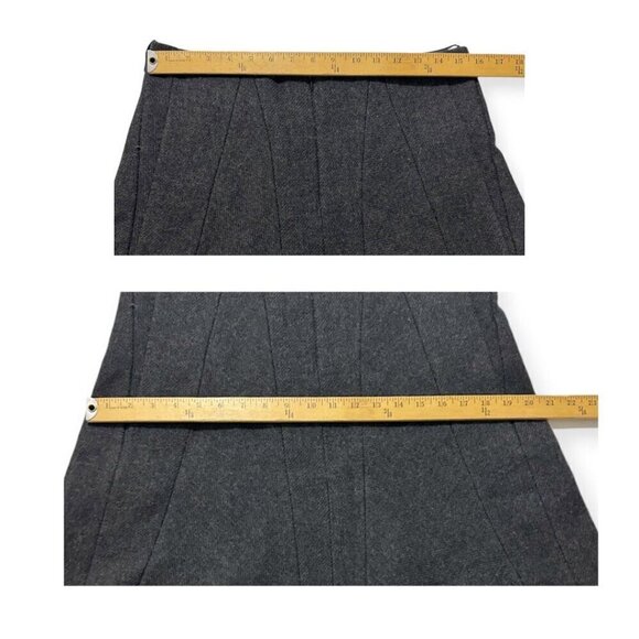 Prada Gray Wool A line skirt,   Size 46 Italy/L - Picture 9 of 10